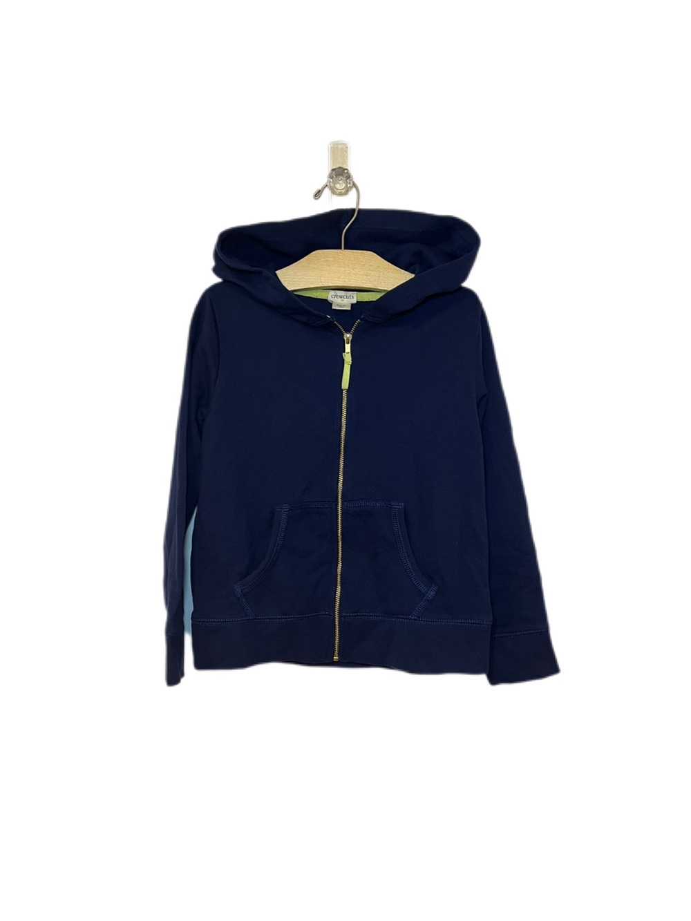 Crewcuts Girls 6-7 Navy Blue Zip Up Hoodie Jacket